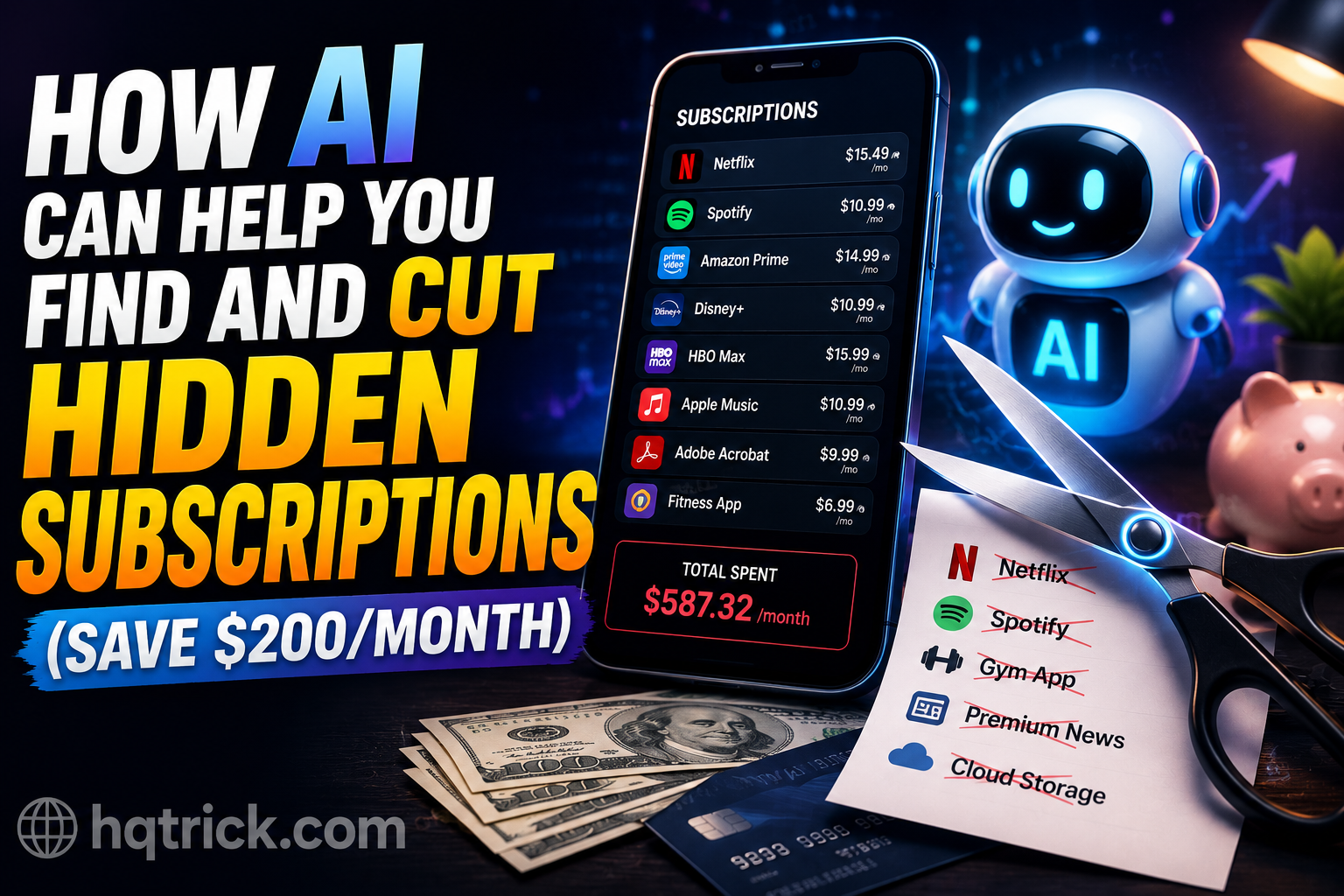 How AI Can Help You Find and Cut Hidden Subscriptions (Save $200/Month)