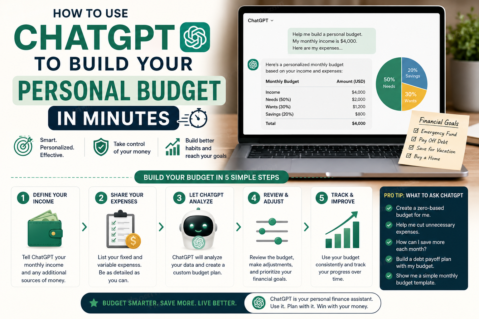 How to Use ChatGPT to Build Your Personal Budget in Minutes